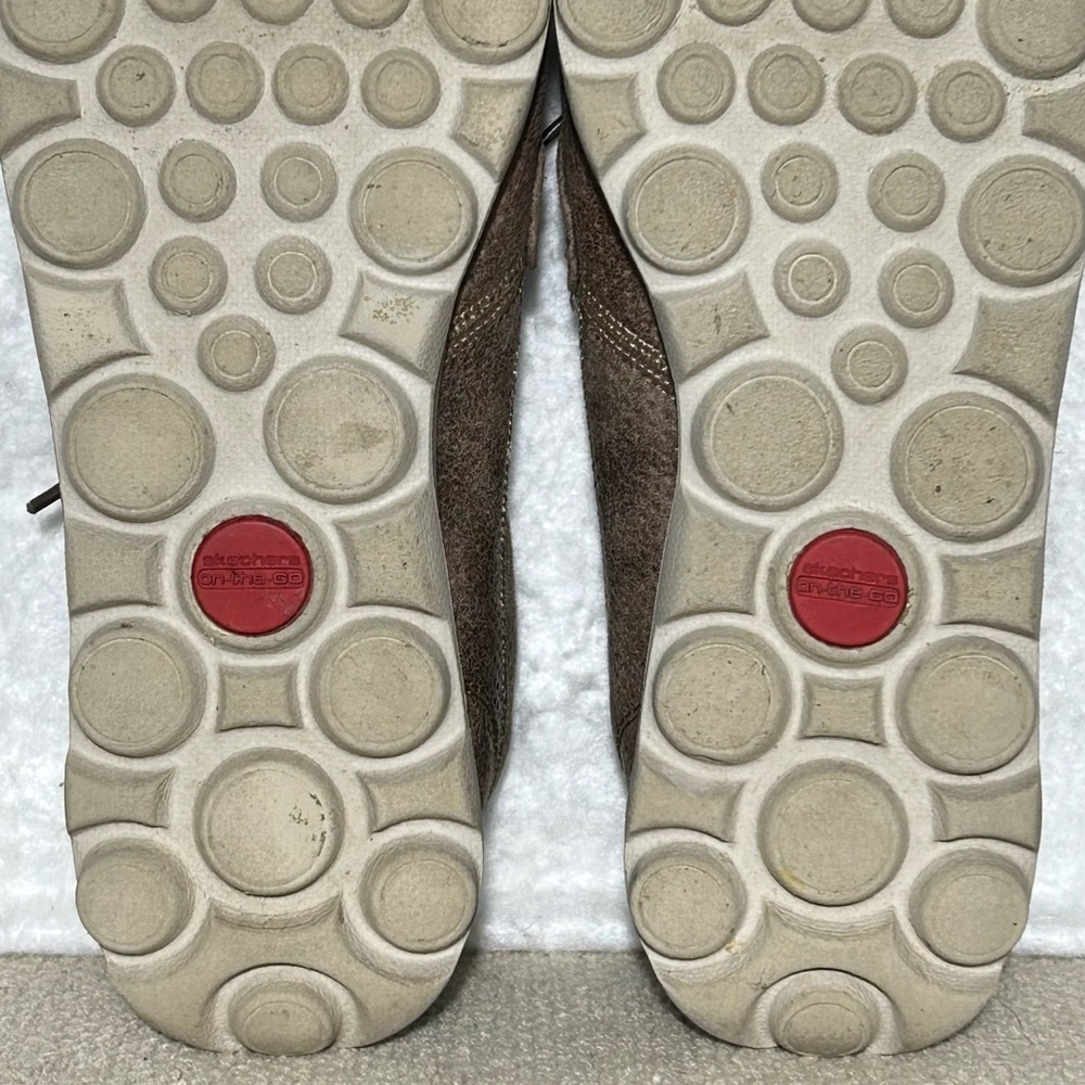 Skechers Womens Brown Gomat GoTech Lace Casual Loafers Shoes SZ US 9 - Picture 10 of 11